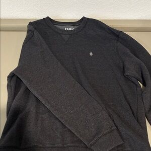 IZOD Men's Dark Gray Crewneck Sweater